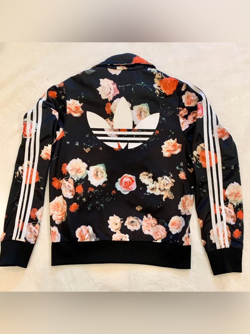 Adidas Firebird floral rose track jacket NEW - Picture 6 of 6